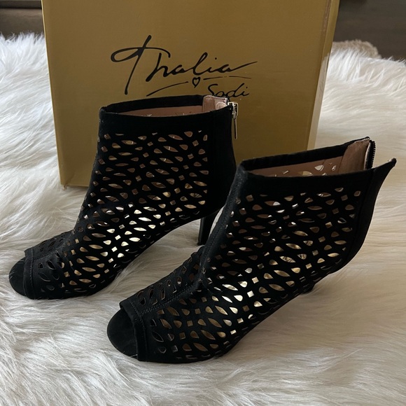 NEW Thalia Soli Open Toe Women’s Booties - Picture 8 of 11